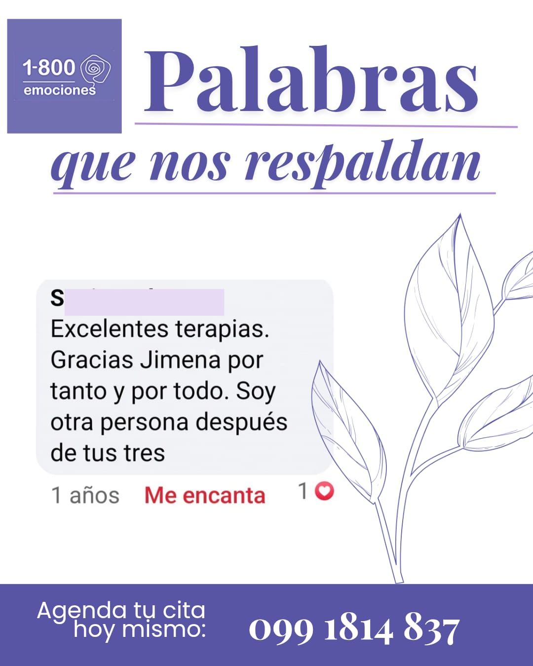 Captura de pantalla de un testimonio en redes sociales