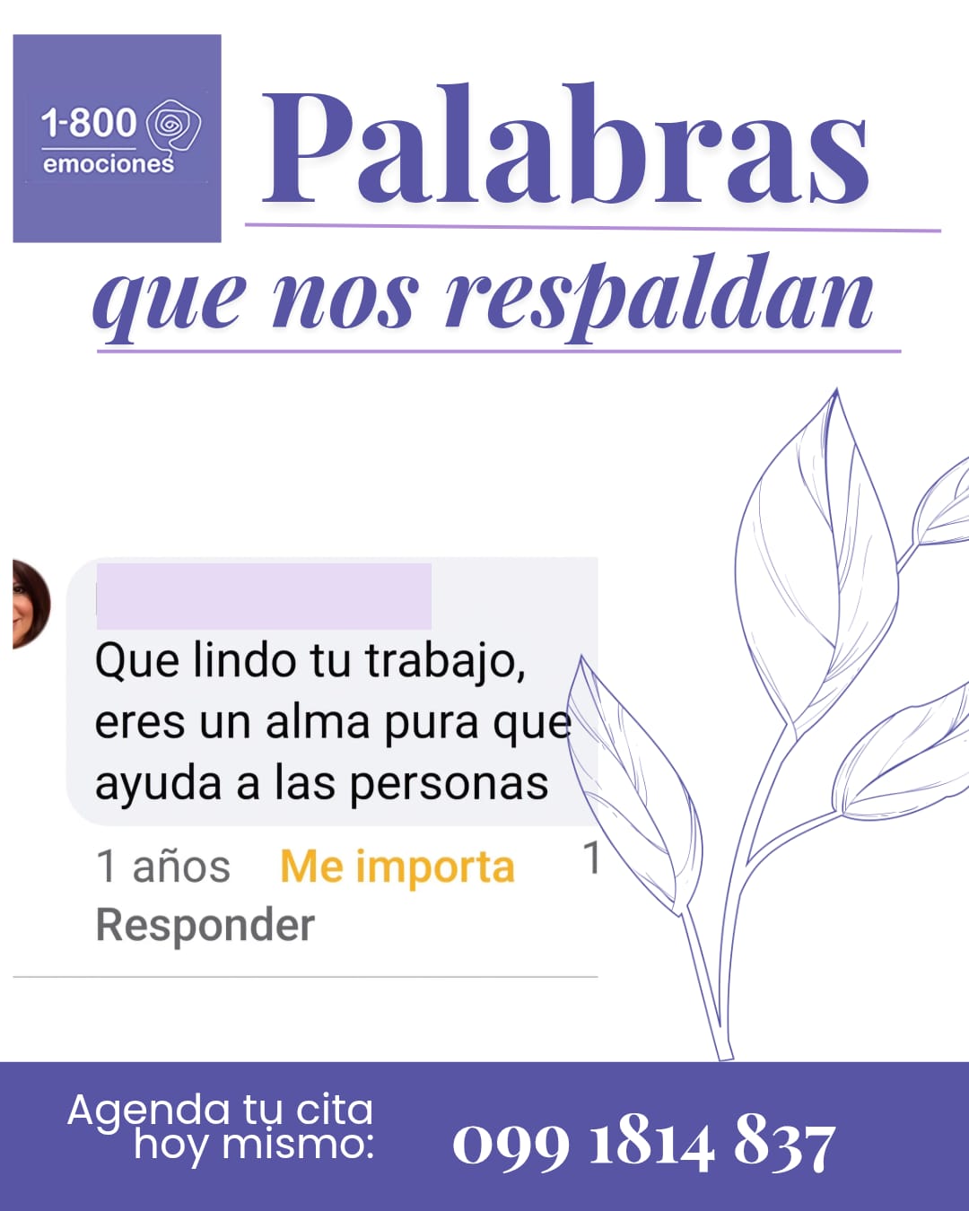 Captura de pantalla de un testimonio en redes sociales